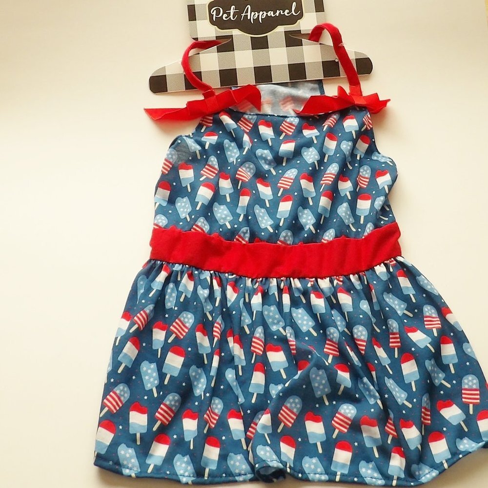 Woof Pet Apparel Popsicle Print Dog Sun Dress Size XL NEW